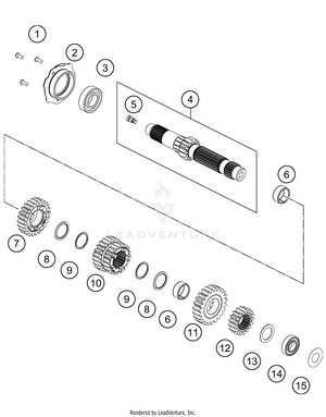 Transmission I - Main Shaft Schematic