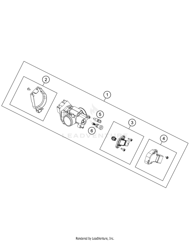 Throttle Body 150 XC-W TPI ENGINE - 2020 Schematic