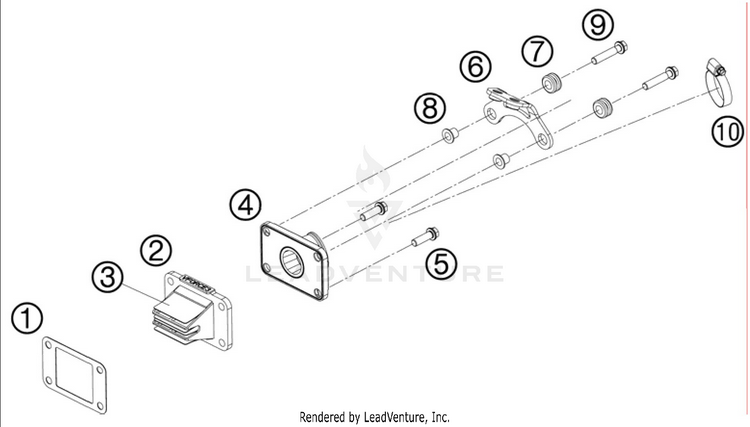 Reed Valve Case 50 SX Engine - 2011 Schematic