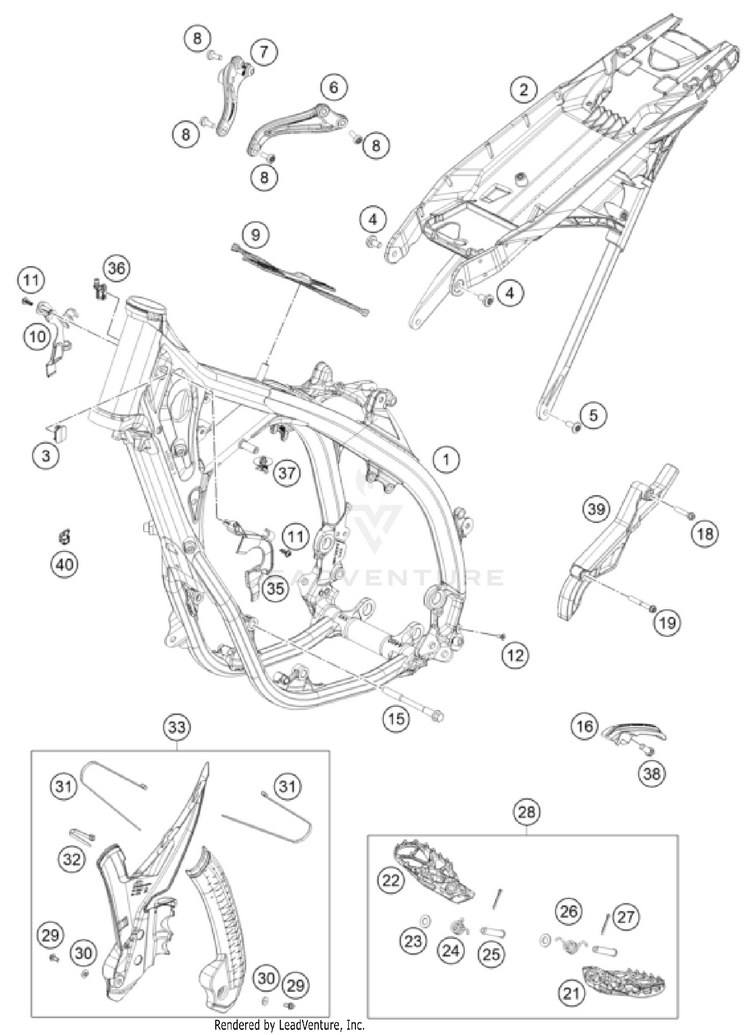 Frame 300 XC CHASSIS - 2025 Schematic