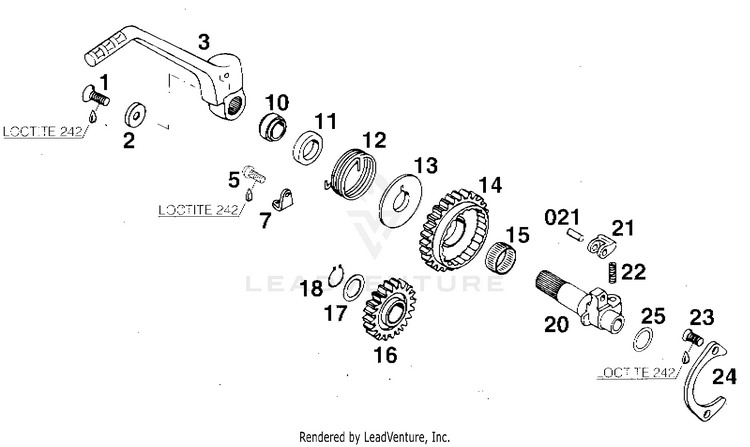 Kickstarter 360 MXC Engine - 1997 Schematic