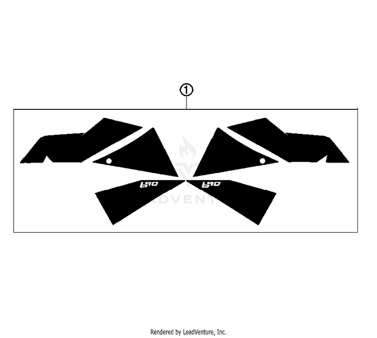Decal 690 Supermoto Orange Chassis - 2007 Schematic