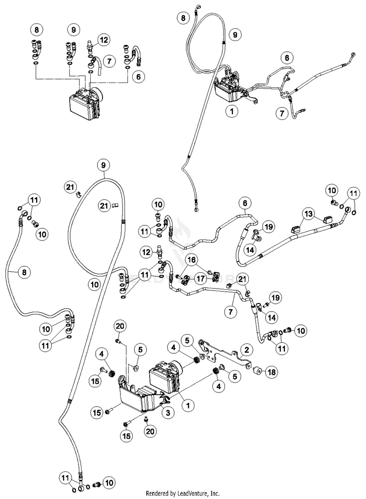 Antilock Braking System Abs 690 ENDURO R Chassis - 2016 Schematic