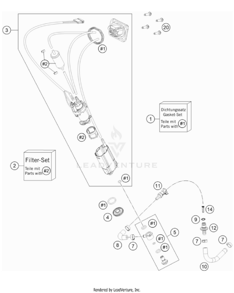 Fuel Pump 150 XC-W TPI US CHASSIS - 2022 Schematic
