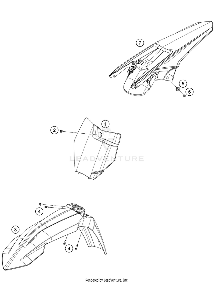 Mask, Fenders 300 XC CHASSIS - 2018 Schematic