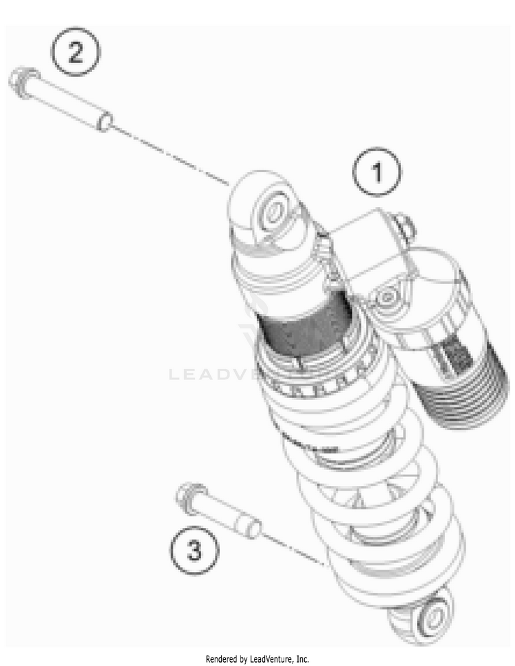 Shock Absorber FREERIDE E-XC CHASSIS - 2023 Schematic