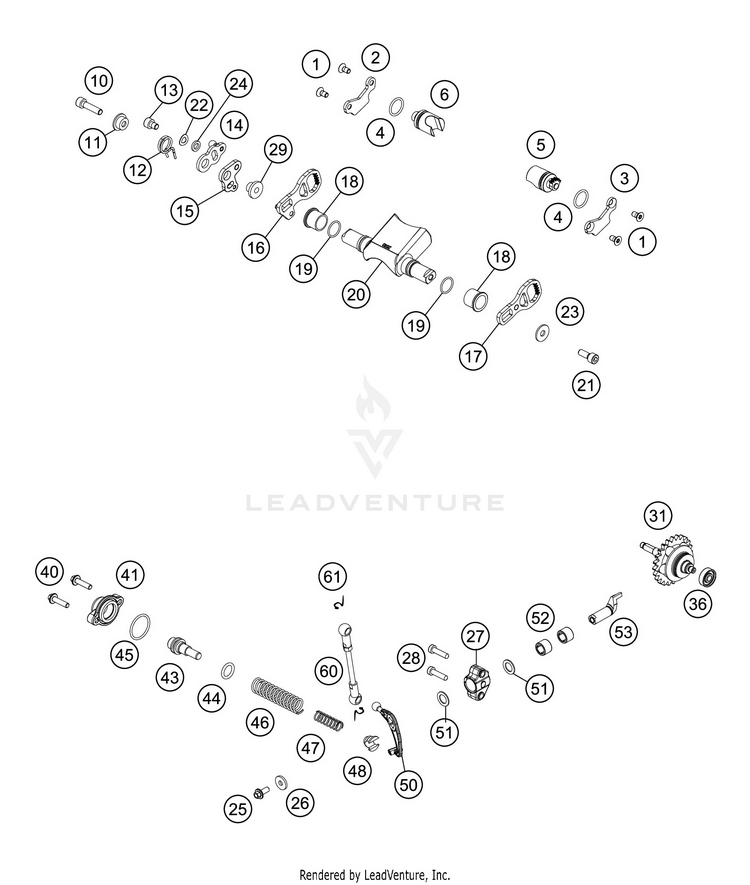 Exhaust Control 300 XC-W TPI ENGINE - 2020 Schematic