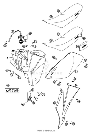 Tank, Seat Cover Schematic