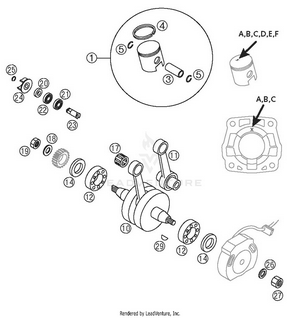 Crankshaft, Piston Schematic
