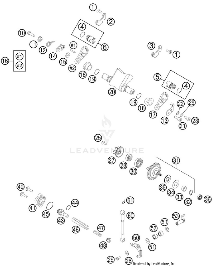 Exhaust Control 300 XC Engine - 2012 Schematic