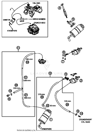 Evaporative Canister Schematic