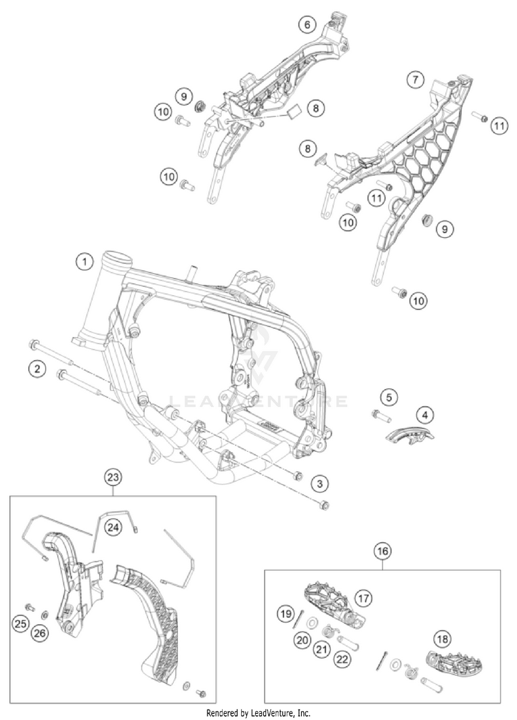 Frame 50 SX FACTORY EDITION CHASSIS - 2024 Schematic