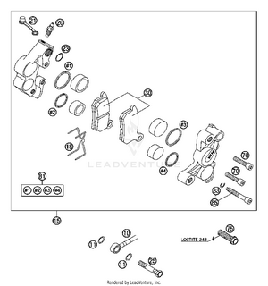 Brake Caliper Front Schematic