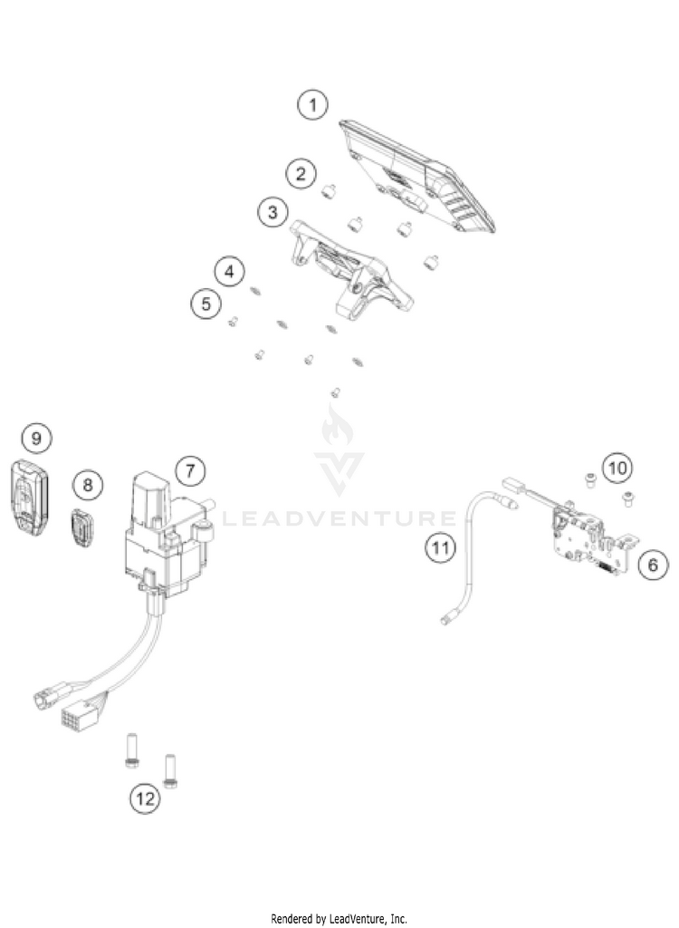 Instruments / Lock System 1290 SUPER ADVENTURE R OT US CHASSIS - 2022 Schematic