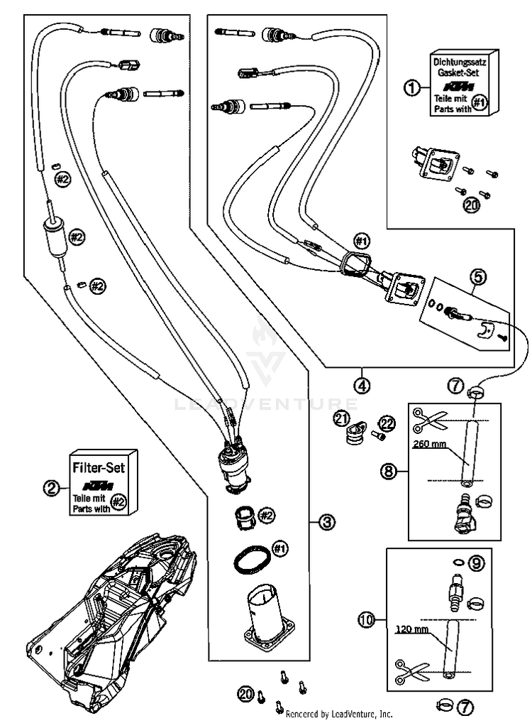 Fuel Pump 690 Enduro Chassis - 2012 Schematic