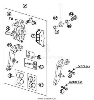 Brake Caliper Front Schematic