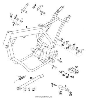 Frame, Side Stand Schematic