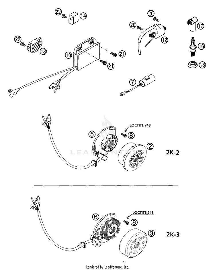 Ignition System Kokusan 300 MXC Engine - 2003 Schematic