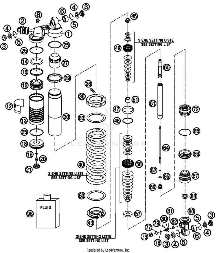 Monoshock Disassembled Schematic
