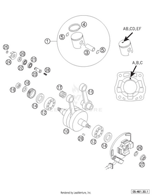Crankshaft , Piston Schematic