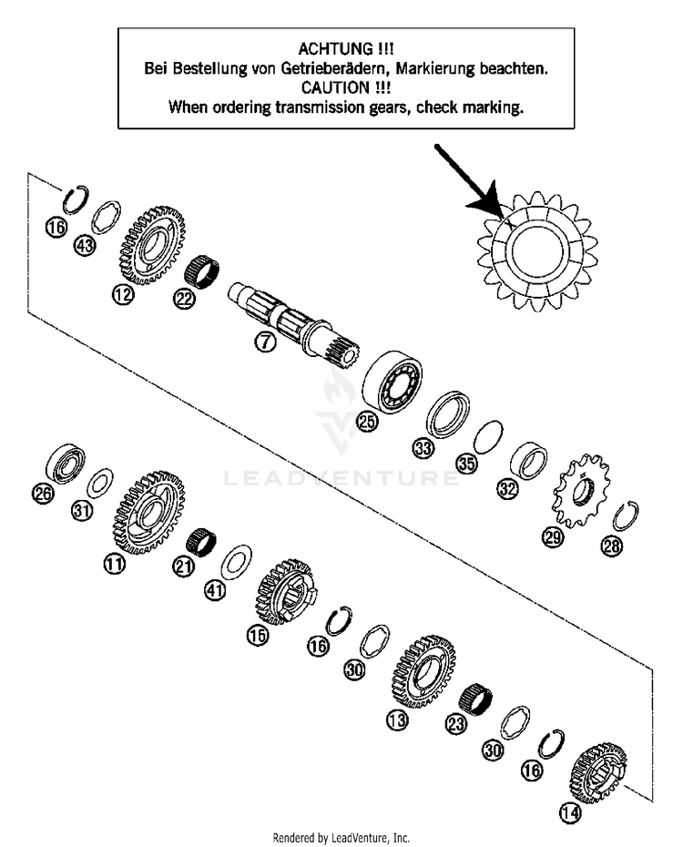 Transmission Ii 250 XC Engine - 2007 Schematic