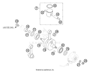 Crankshaft - Piston Schematic