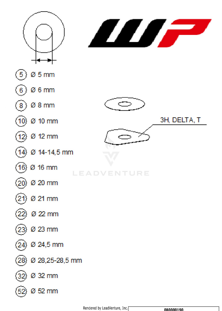 Wp Shims For Setting 250 SX-F CHASSIS - 2026 Schematic