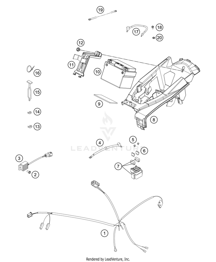 Wiring Harness 300 XC CHASSIS - 2018 Schematic