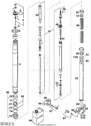 Front Fork Legs Wp Schematic