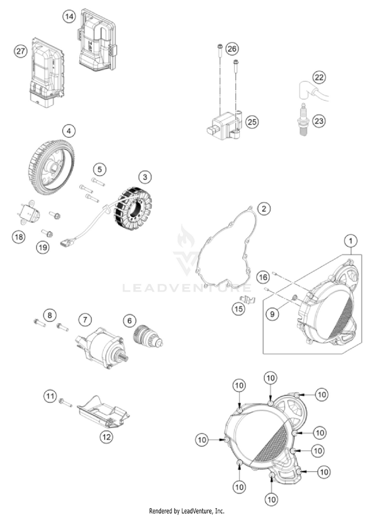 Ignition System 300 XC-W Factory Edition ENGINE - 2025 Schematic