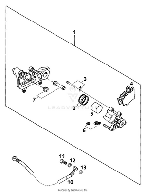 Brake Caliper Rear Schematic
