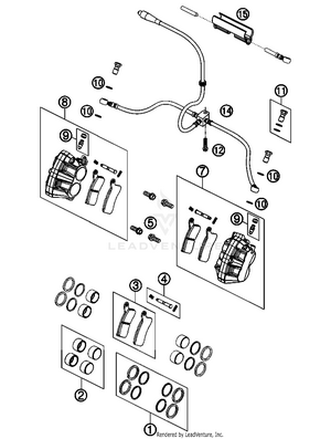 Brake Caliper Front Schematic