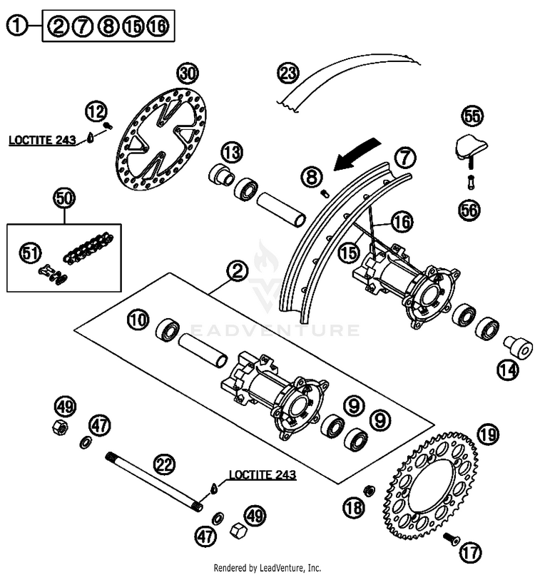 Rear Wheel Schematic