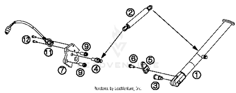 Side / Center Stand 690 DUKE ORANGE Chassis - 2016 Schematic