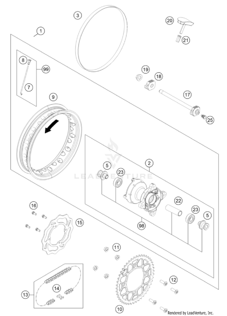 Rear Wheel Schematic