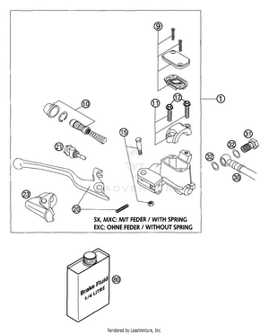 Hand Brake Cylinder Schematic