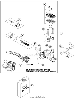 Hand Brake Cylinder Schematic