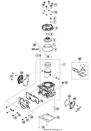 Cylinder, Cylinder Head Schematic