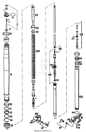 Fornt Fork Legs Schematic