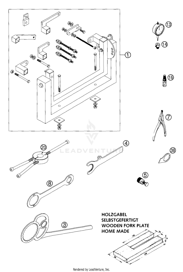 Special Tools 200 EXC Engine - 2004 Schematic
