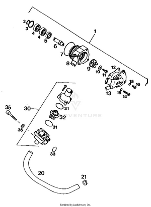 Waterpump M.driven Schematic