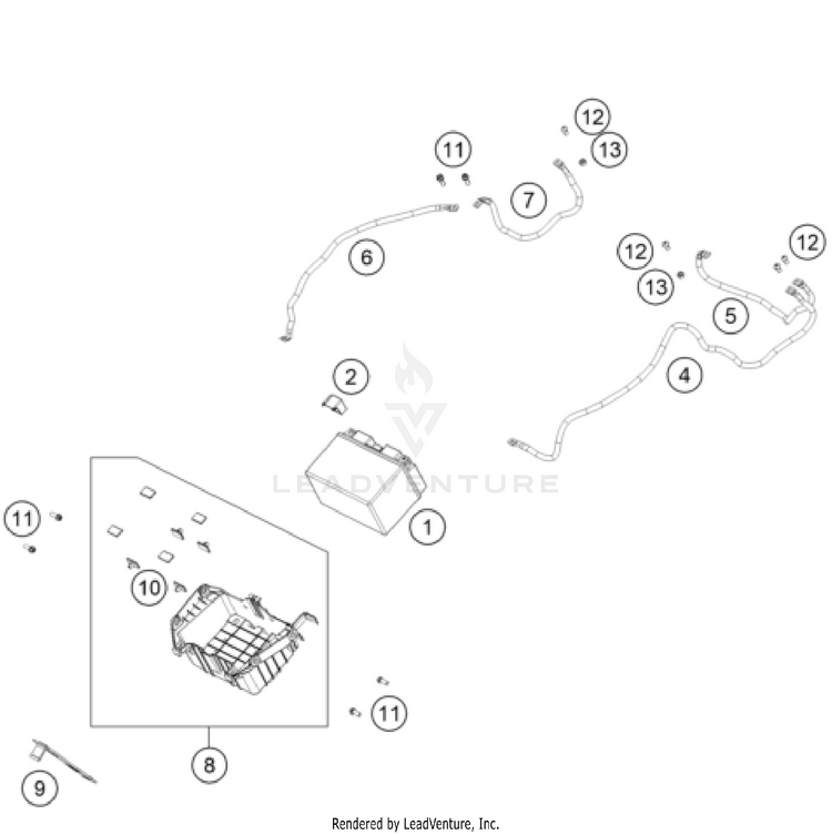 Battery 1290 SUPER ADVENTURE R OT CHASSIS - 2024 Schematic