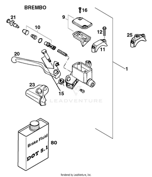 Hand Brake Cylinder Schematic