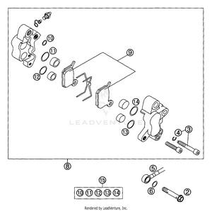 Brake Caliper Front Formula Schematic