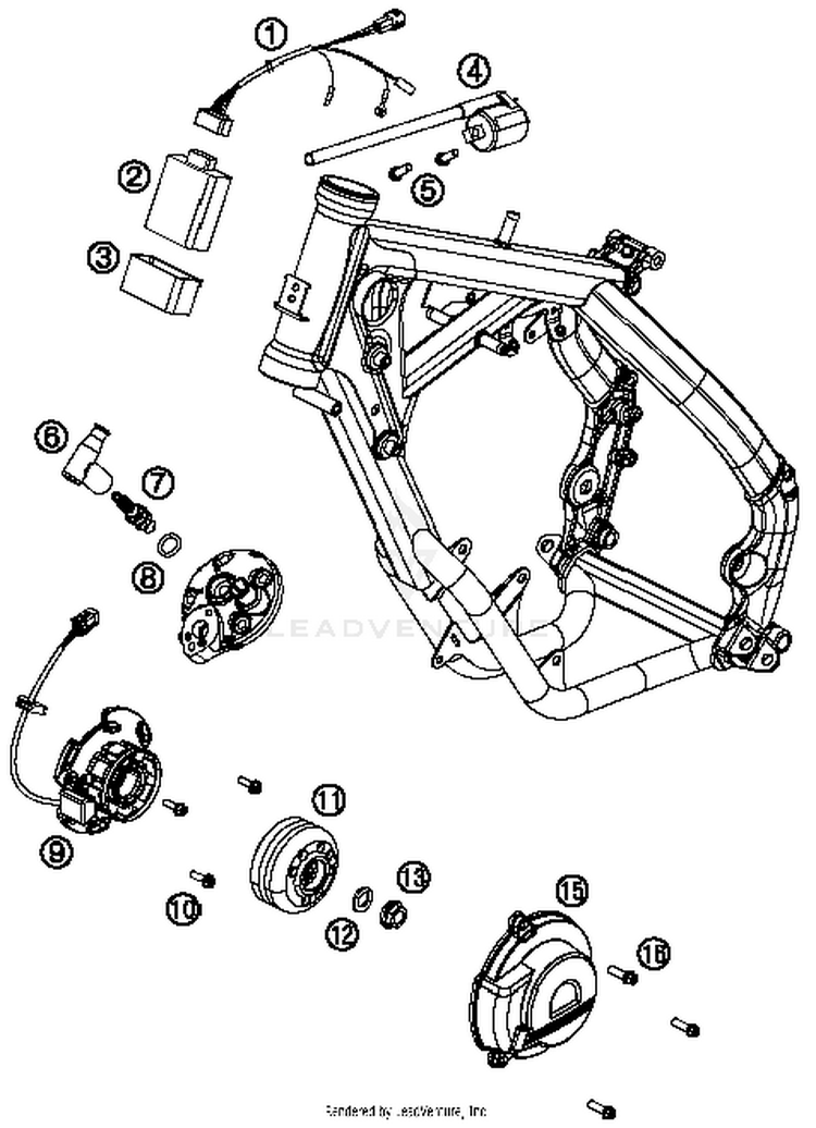 Ignition System 65 SX Engine - 2014 Schematic
