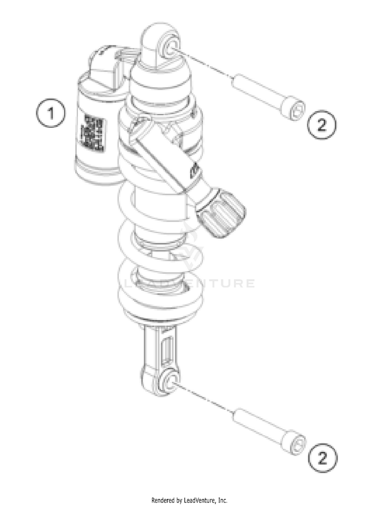 Shock Absorber 1290 SUPER ADVENTURE R OT CHASSIS - 2024 Schematic