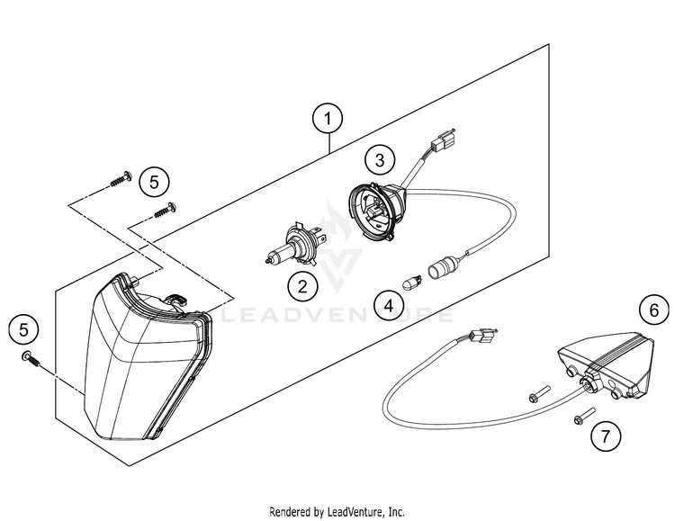 Lighting System 250 XC-W TPI Chassis - 2021 Schematic