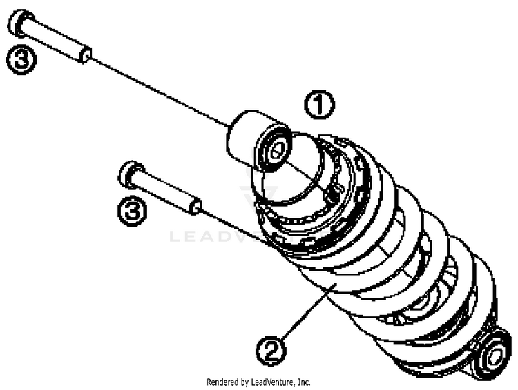 Shock Absorber 690 DUKE WHITE Chassis - 2016 Schematic