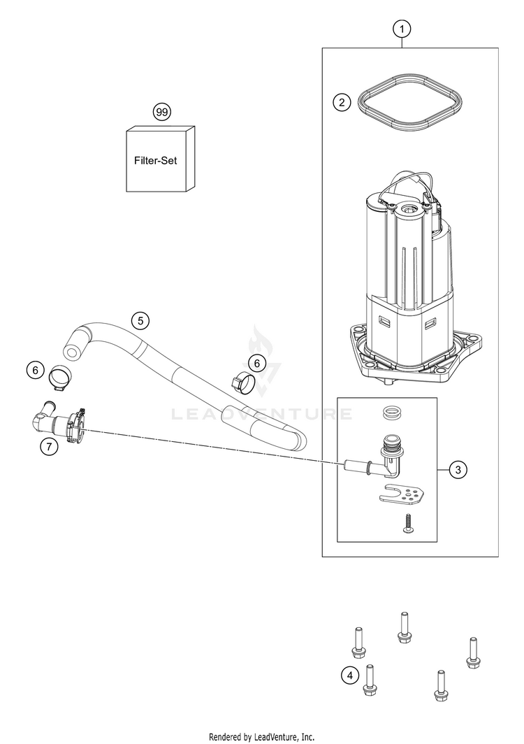 Fuel Pump 890 ADV R RALLY Chassis - 2021 Schematic
