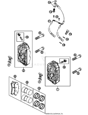 Brake Caliper Front Schematic